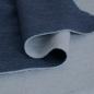 Preview: Heavy Sweat Stoff 82% CO uni jeansblau meliert